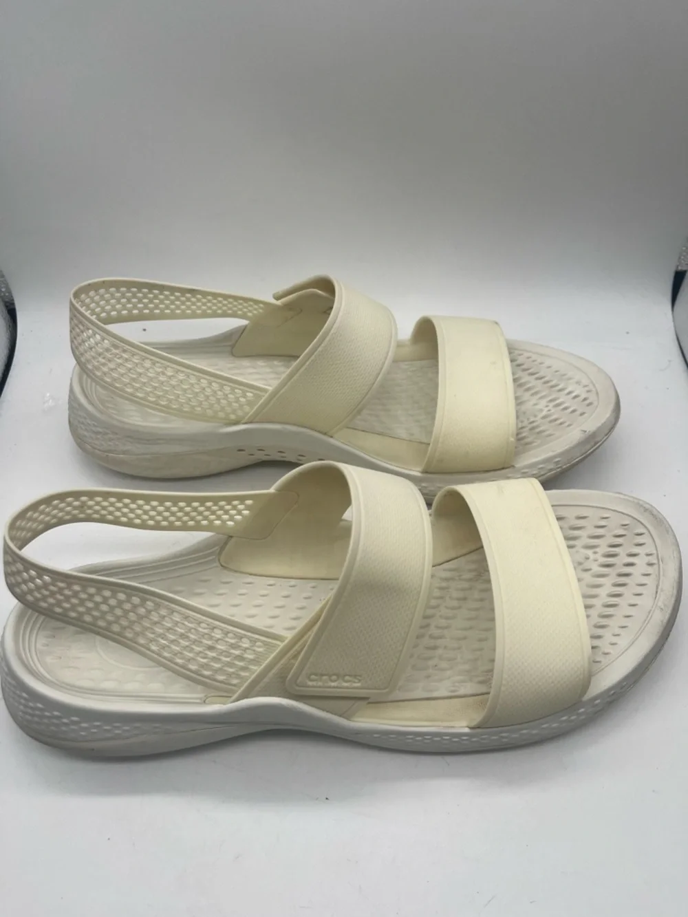 Crocs Lite Ride Sz 10 Cteam & White - Picture 2 of 6